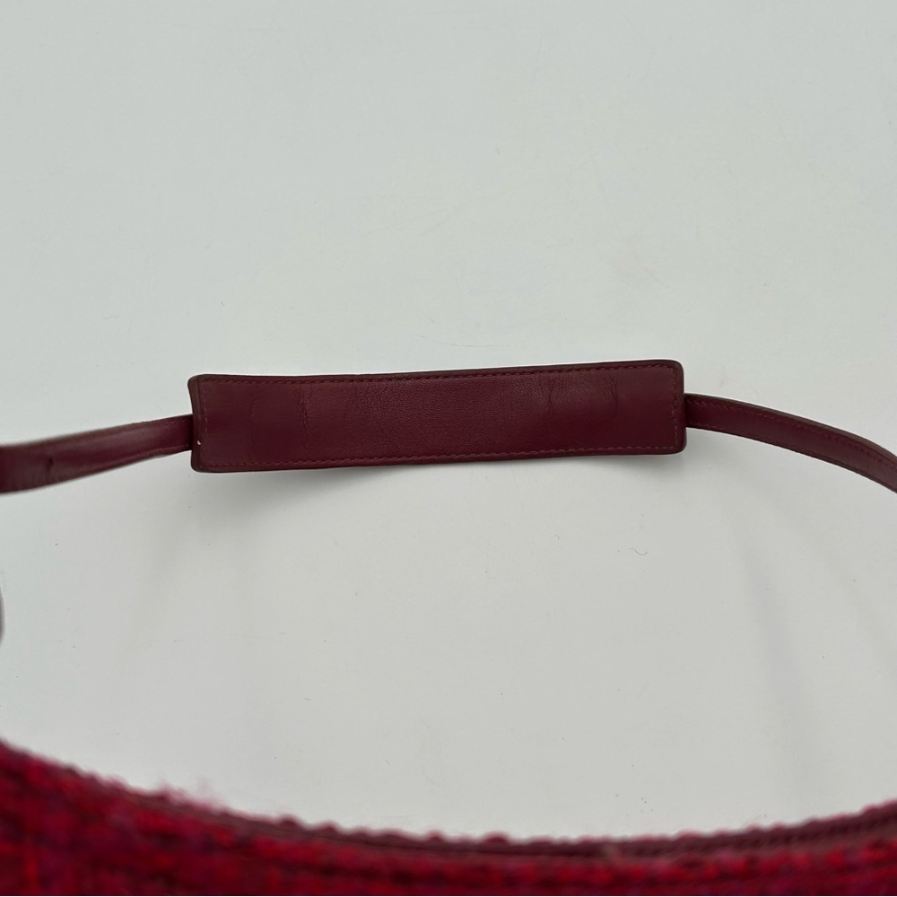 Vintage Coach Y2K Magenta Tweed Shoulder Bag - Picture 10 of 16